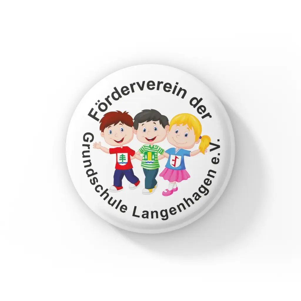 Button "Förderverein Grundschule Langenhagen e.V." – 32 mm | HansArbeit