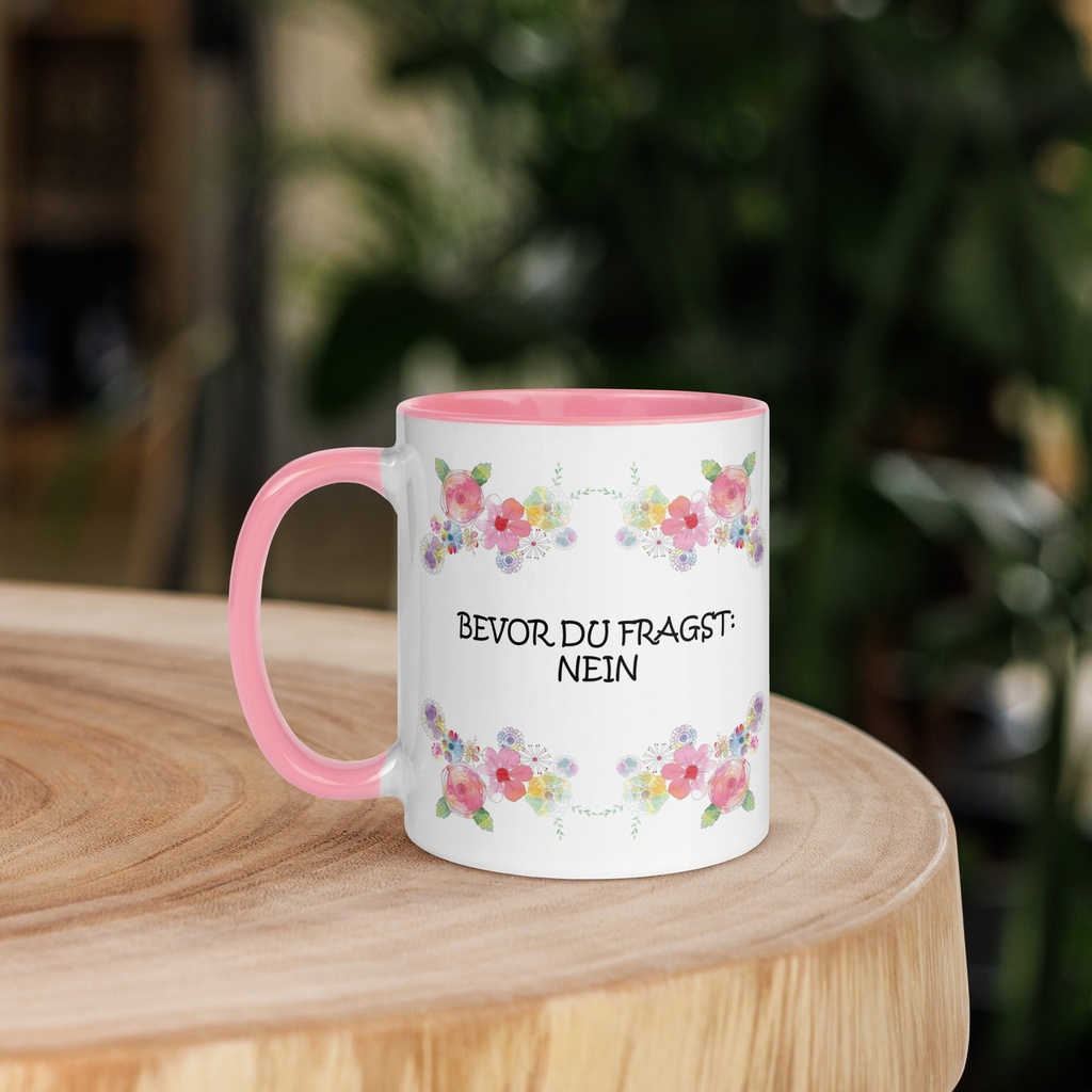 Tasse "Bevor du fragst: Nein" – Lustige Kaffeetasse aus Keramik, 11 oz