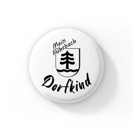 "Dorfkind" Ansteckbutton Brochthausen | HansArbeit (Ø 25 mm)