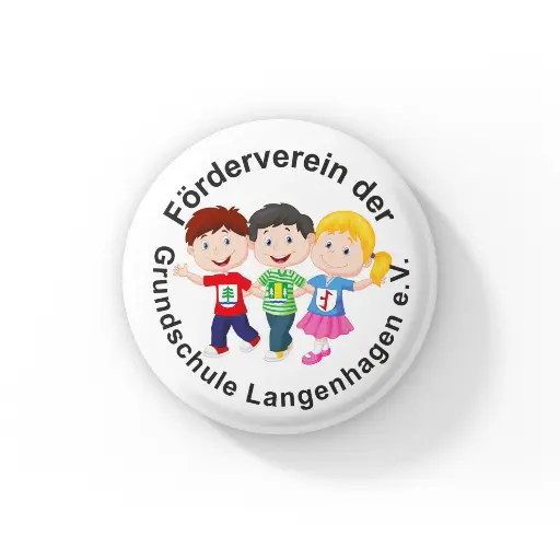 Button "Förderverein Grundschule Langenhagen e.V." – 32 mm | HansArbeit