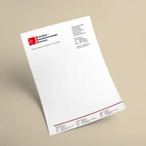 Elegante Briefbögen für Schröter Hausbetreuungs-Service – Ihr Partner in Duderstadt